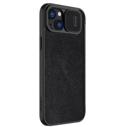 Кожаный чехол-книжка Nillkin Leather Qin Pro c защитой камеры для iPhone 15 Plus