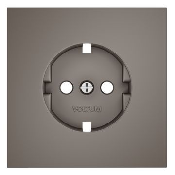 Накладка для розетки с заземлением, S70 (капучино)