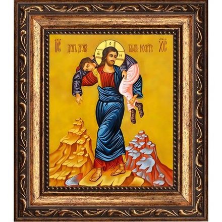 Друг друга тяготы носите. Икона на холсте.