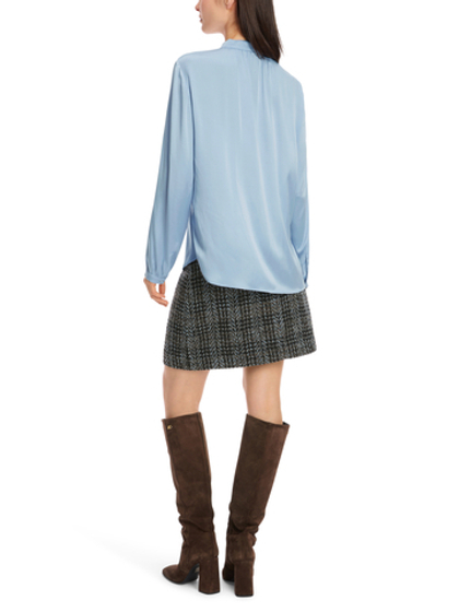 Marc Cain Блуза из шелка с рюшами