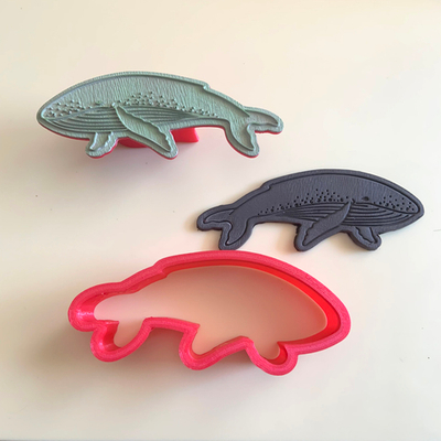 Штамп с вырубкой "Кит"