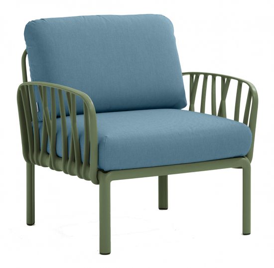 Кресло пластиковое с подушками Komodo Poltrona