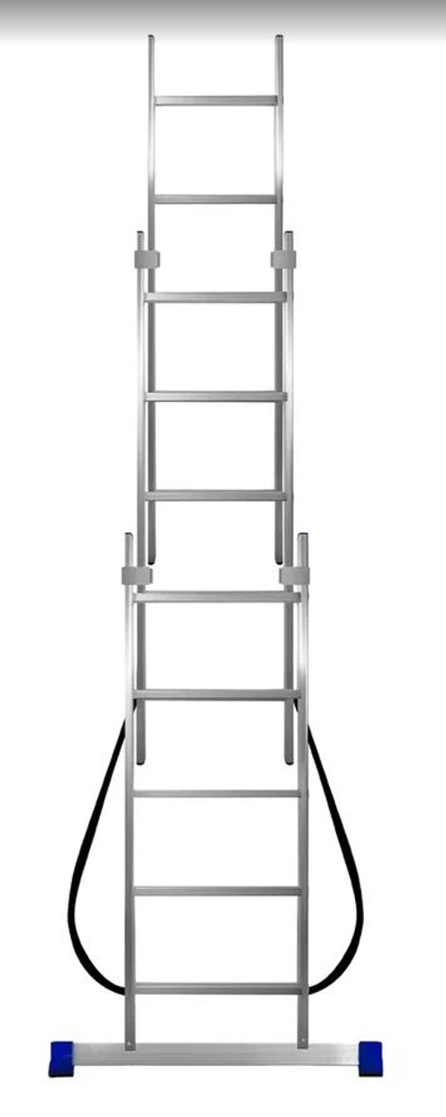 Лестница алюмин.  3секц*  5ступеней (1,46м-2,05м-2,58м) / МОНТАЖНИК