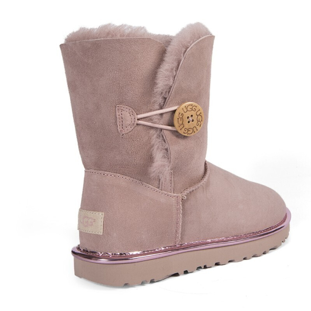 Угги Bailey Button Short II Metallic Dusk