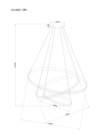 Подвесная люстра Arte Lamp MERIDIANA A2198SP-3WH