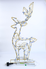 Фигура светодиодная внешняя Олень 70см 80LED, на металлическом каркасе,холодный белый, постоянное св
