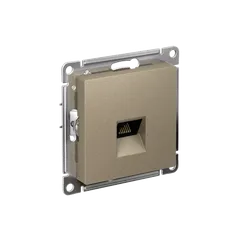 Розетка компьютерная AtlasDesign RJ45 кат.5E механизм шампань SE ATN000583