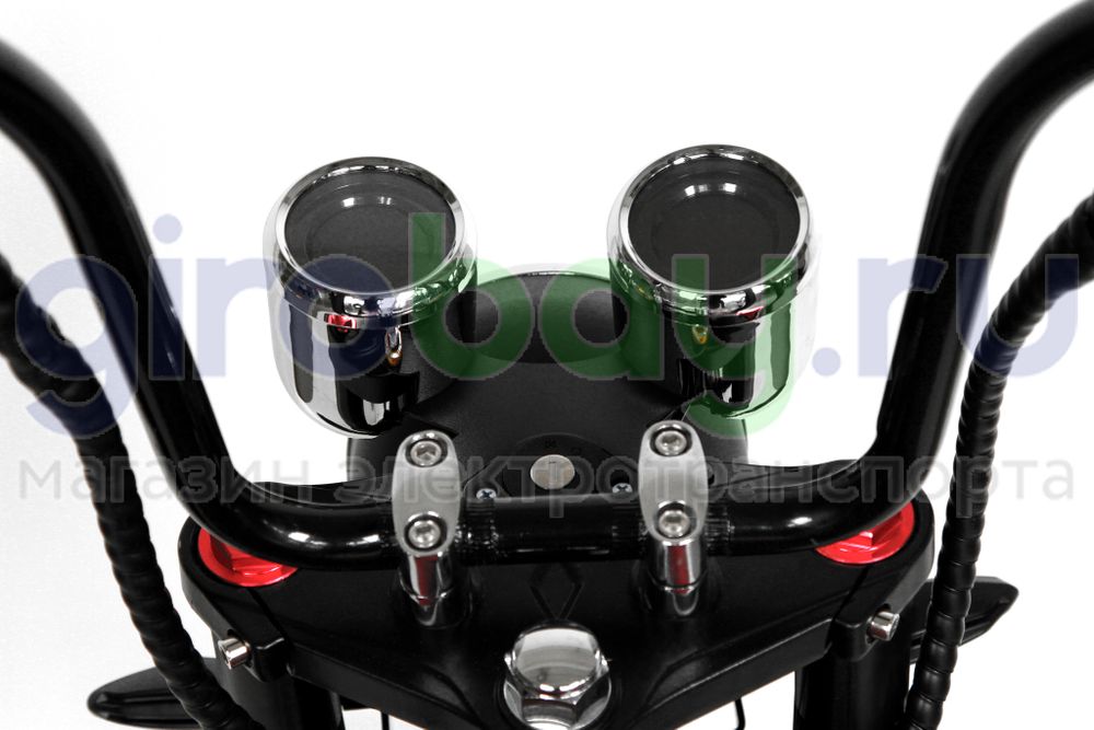 Электроскутер IKINGI HARLEY CHOPPER 4000W (60V/30Ah) - Красный фото №14