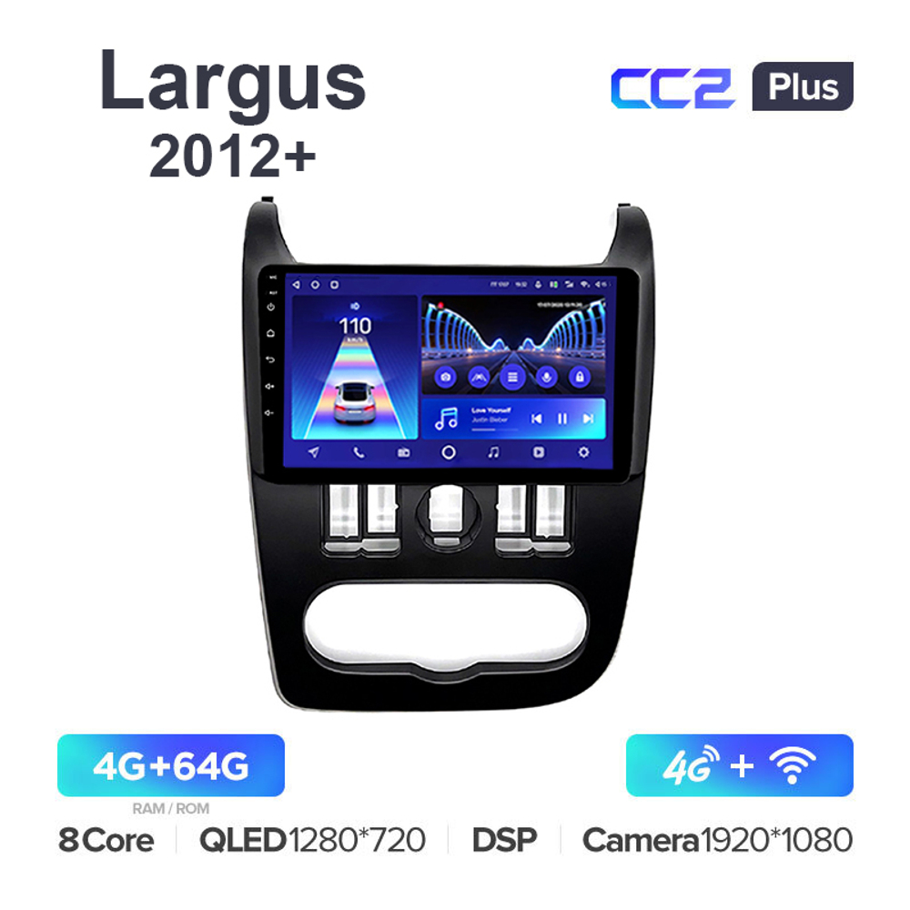 Teyes CC2 Plus 9"для LADA Largus 2012+