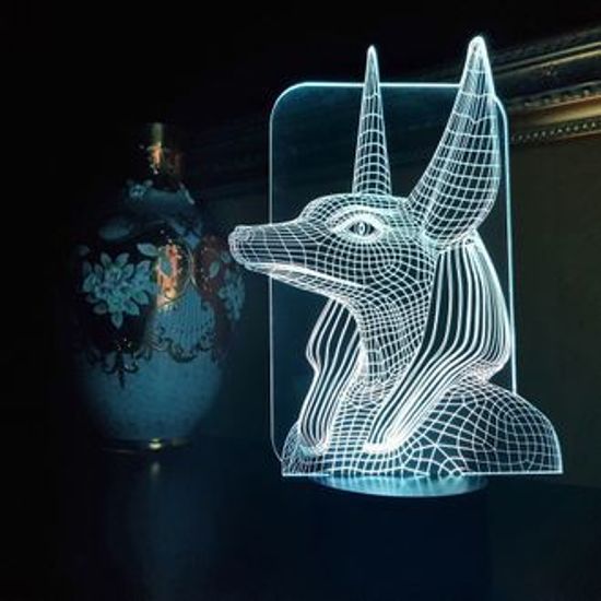 3D лампа Анубис