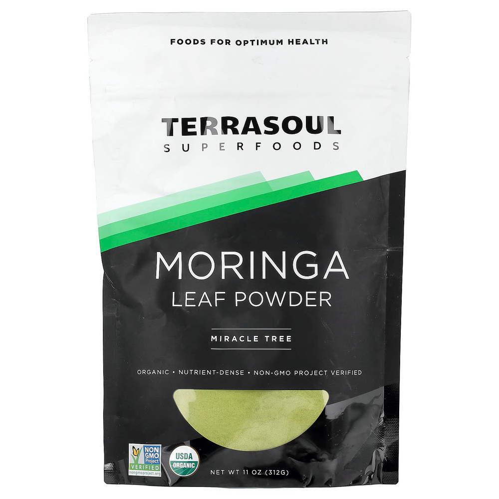 Terrasoul Superfoods, порошок из листьев моринги, Miracle Tree, 340 г (12 унций)