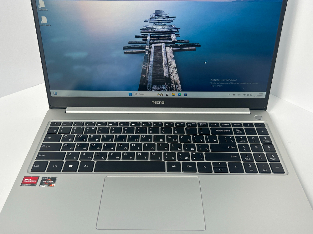 Ноутбук Tecno Megabook T1DA 15.6"/AMD Ryzen 7 5800U/RAM 16ГБ/SSD 512GB/AMD Radeon Graphics/1920*1080/IPS/DOS/Подсветка кл-ры: LED/Серый космос. Состояние: C1