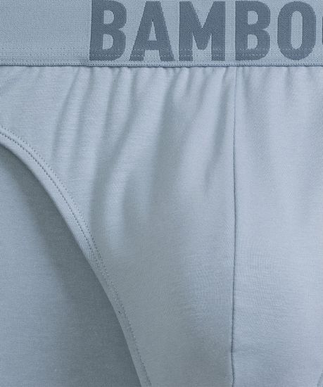 Мужские трусы (3шт) слипы спорт Atlantic 3MP-199, бамбук, темно-синий + голубой + графитовый