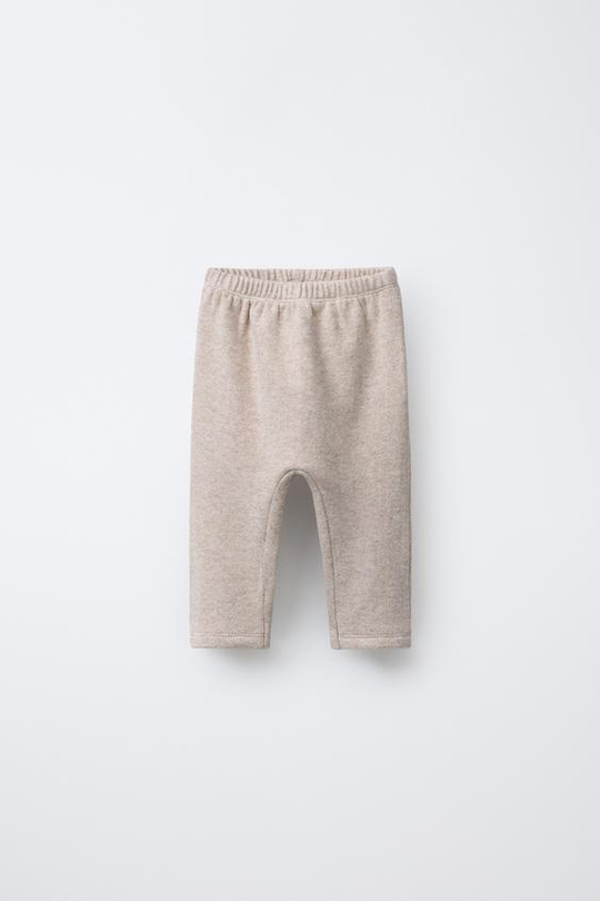 ZARA БРЮКИ ИЗ МЯГКОЙ ТКАНИ, БЕЖЕВЫЙ