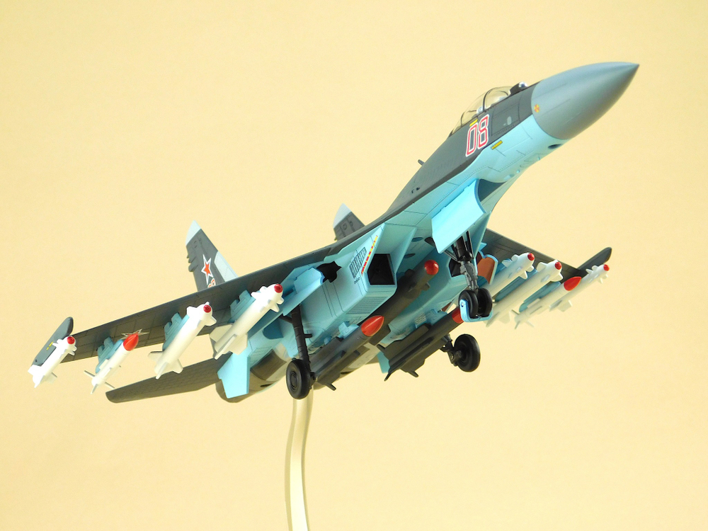 Модель самолета Су-35С (М1:72, Графит, металл.)