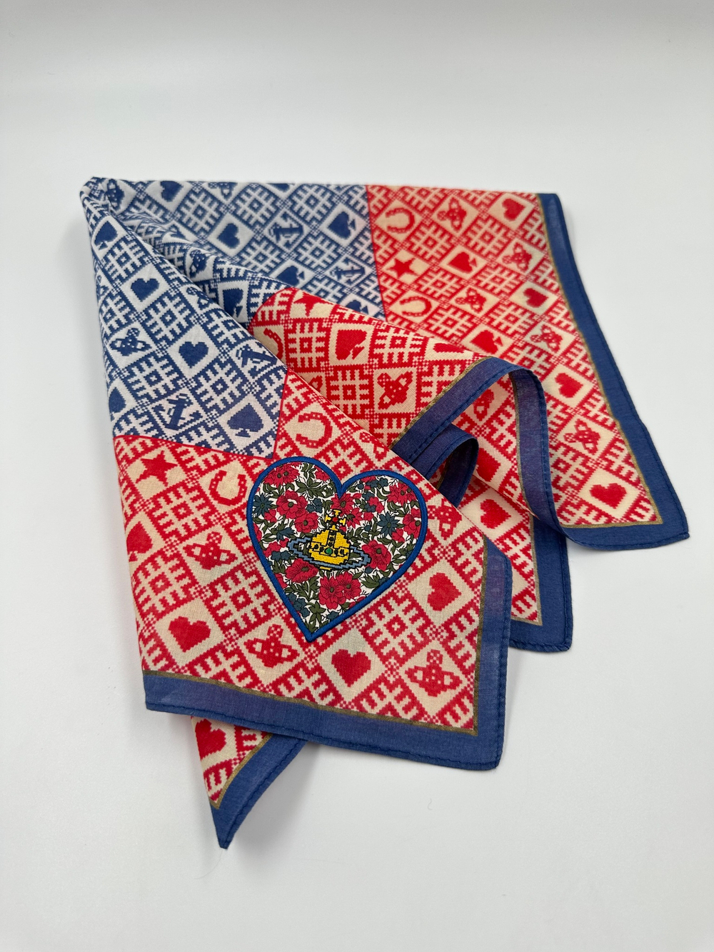 Платок красно-синий Vivienne Westwood