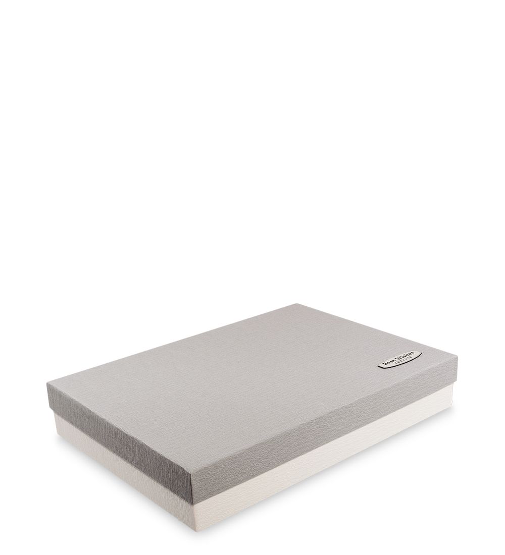 WF-04/1-C Коробка «Прямоугольник» цв.бел./сер.