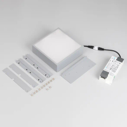 Светильник DL-GRIGLIATO-S140x140-18W Warm3000 (GR, 100 deg, 230) (Arlight, IP40 Металл, 5 лет) 047680