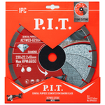 Диск алмазный отрезной (сегментированный) PIT 230х22,2х1,8 мм(ACTW03-G230A)