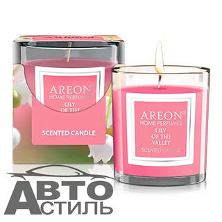 Ароматизатор Свеча ароматическая AREON scented candles 120гр - Laly of the valey/ландыш