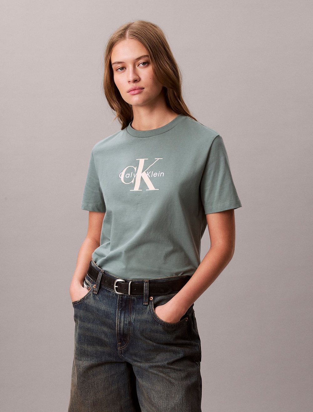 Футболка Calvin Klein Monologo Tee Autumn Green