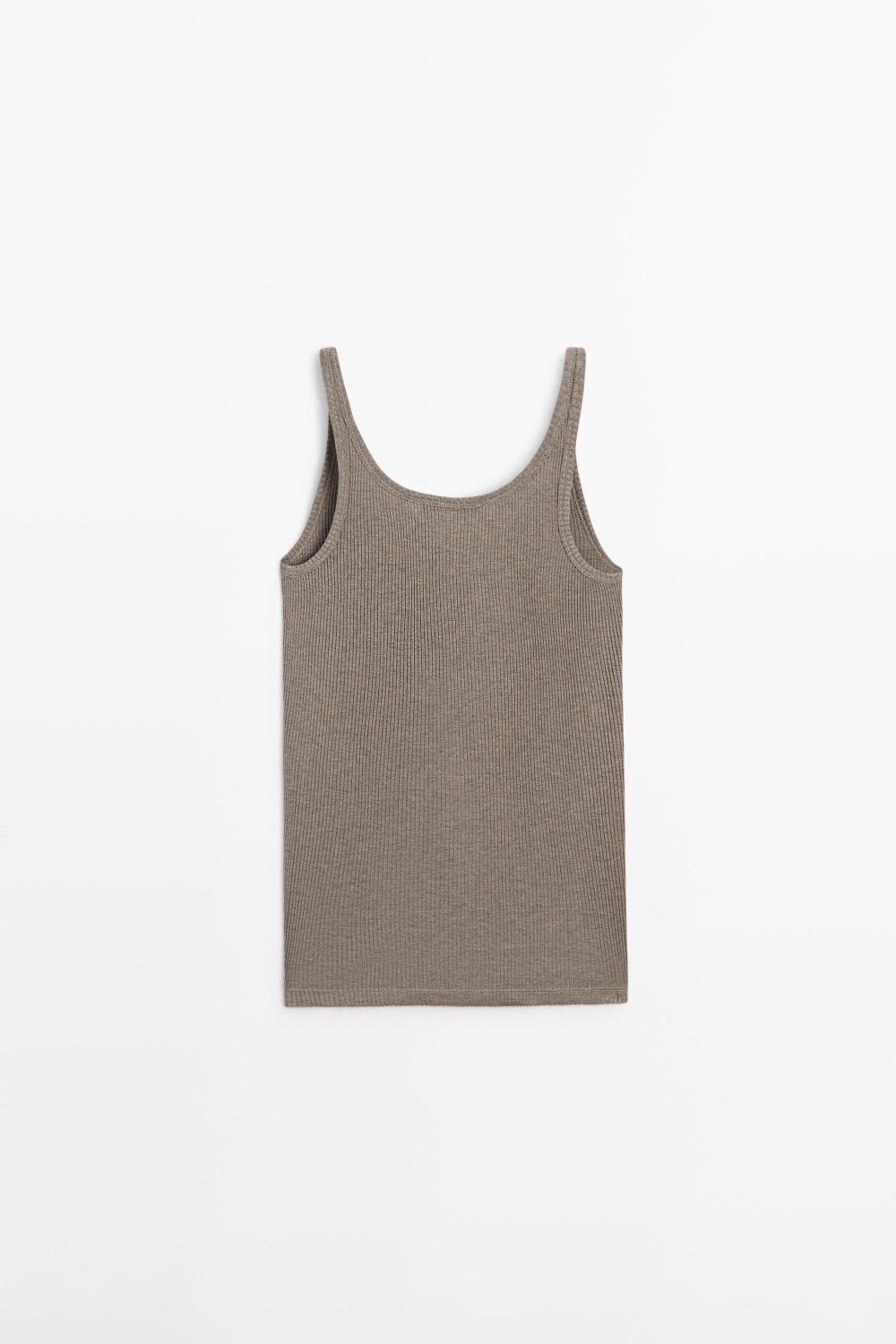 Massimo Dutti Топ с горловиной-халтер, норка