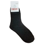 Носки мужские тёплые ПИЛОТ полоска, цвет чёрный, р. 29