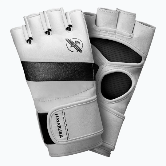 Перчатки MMA Hayabusa T3 white/black