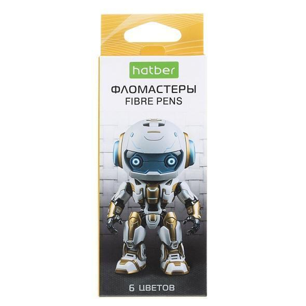 Фломастеры 6 цв. "ECO. Робо" (Хатбер)