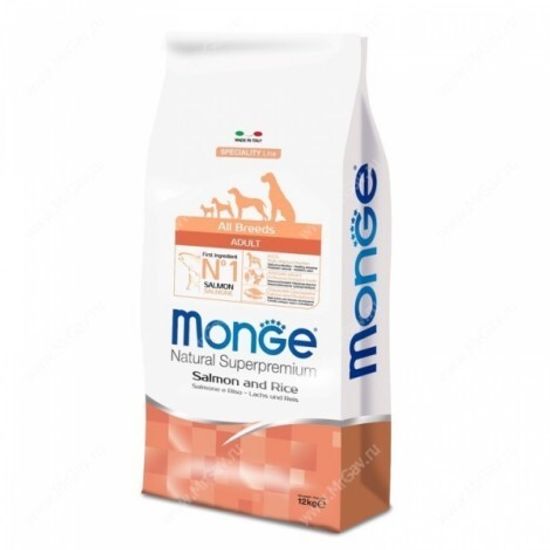 Корм для взрослых собак Monge Speciality Line – Лосось с рисом 2.5 кг