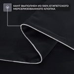 Комплект постельного белья на резинке Однотонный Сатин Премиум «Темный индиго»
