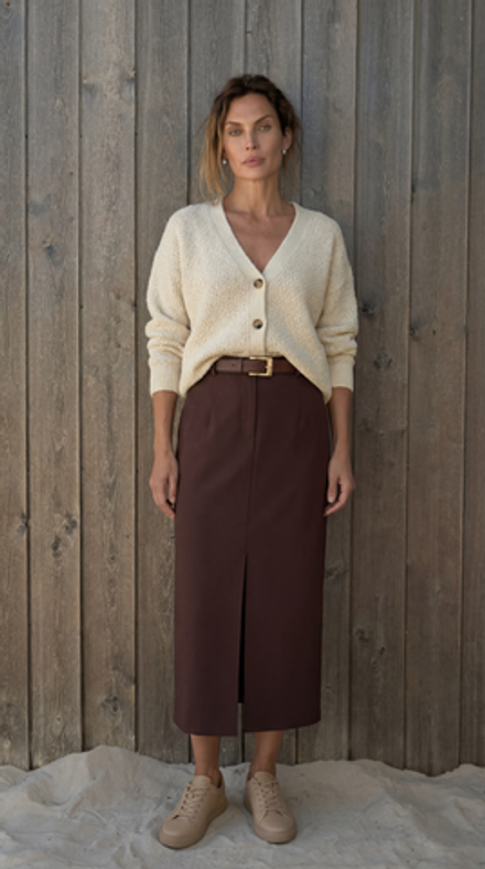 Юбка с разрезом