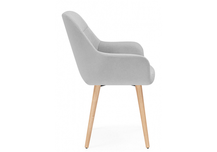 Стул деревянный Woodville Флюид светло-серый (zd 960), светлое дерево