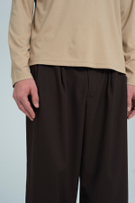 Брюки широкие | brown