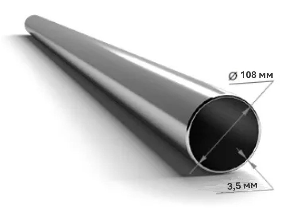 трубы электросварные 108х3.5 дл 6000