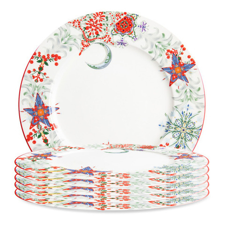 Набор тарелок обеденных 6шт 27см Mix&Match Home Счастливая Звезда