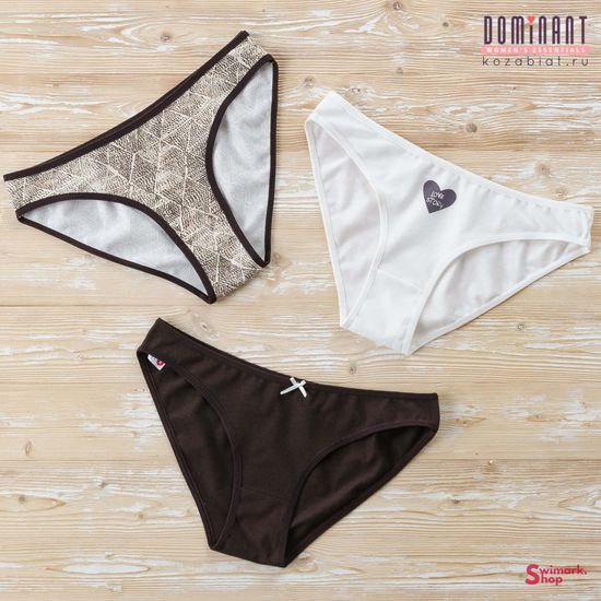 Трусики женские DOMINANT 35000-192, BIKINI, 3 шт. в уп.