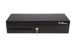 Денежный ящик POScenter 460KL 460x170x103, распайка "Epson/АТОЛ, без датчика открытой крышки", черный