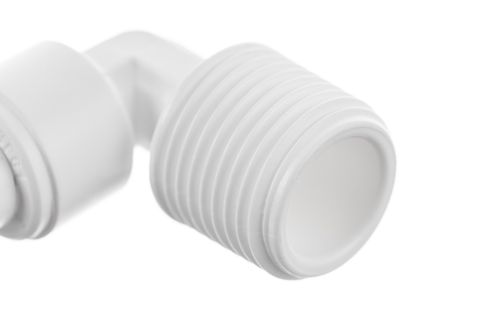 Фитинг угловой Гейзер 1/4" - 3/8" трубка-резьба ME0406