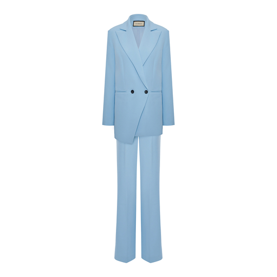 Костюм брючный №2 Olivia голубой