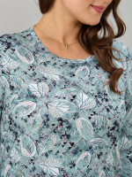 Лонгслив ЛНв-306/ментол-листья