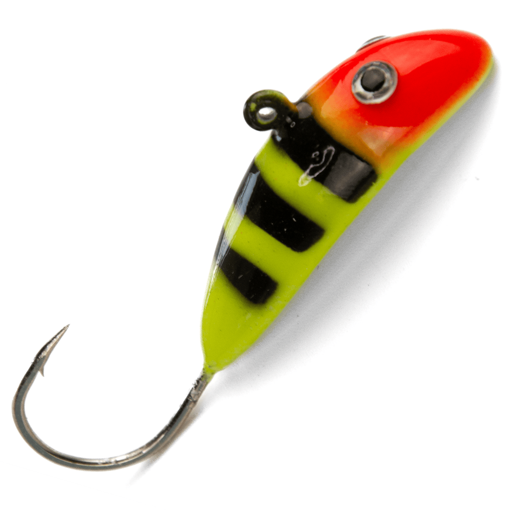 Блесна-мормышка ЖОР "Сомик" цветная флуоресцентная (35мм, 16гр, 5шт/уп)