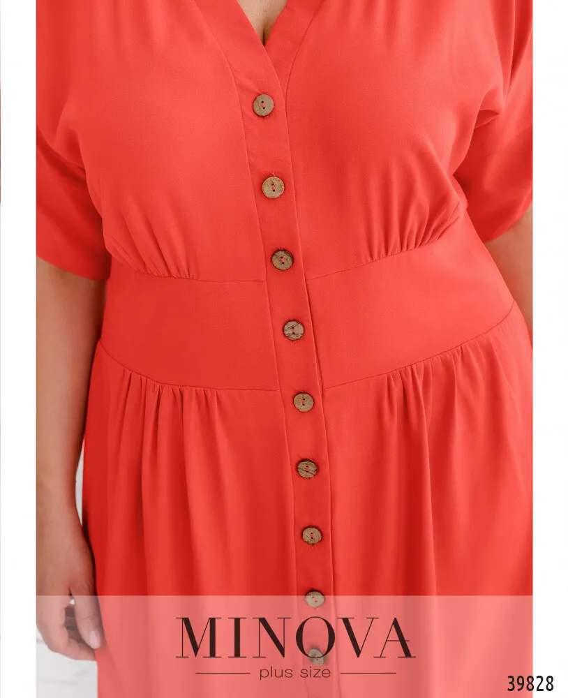Платье 129-коралловый Minova