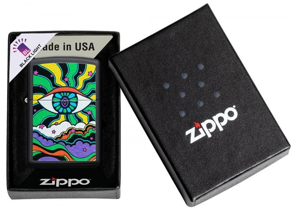 Зажигалка ZIPPO 49699 Eye Black Light Design