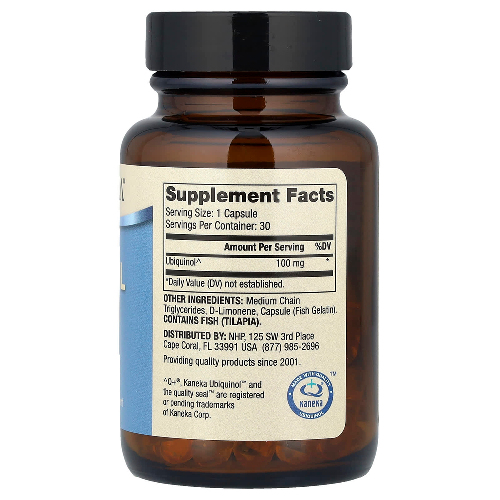 Dr. Mercola, убихинол, 100 мг, 30 капсул