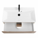 Тумба с раковиной Belbagno MARINO 80 2C-SO/BB800/450-LV-MR-AST Rovere Bianco