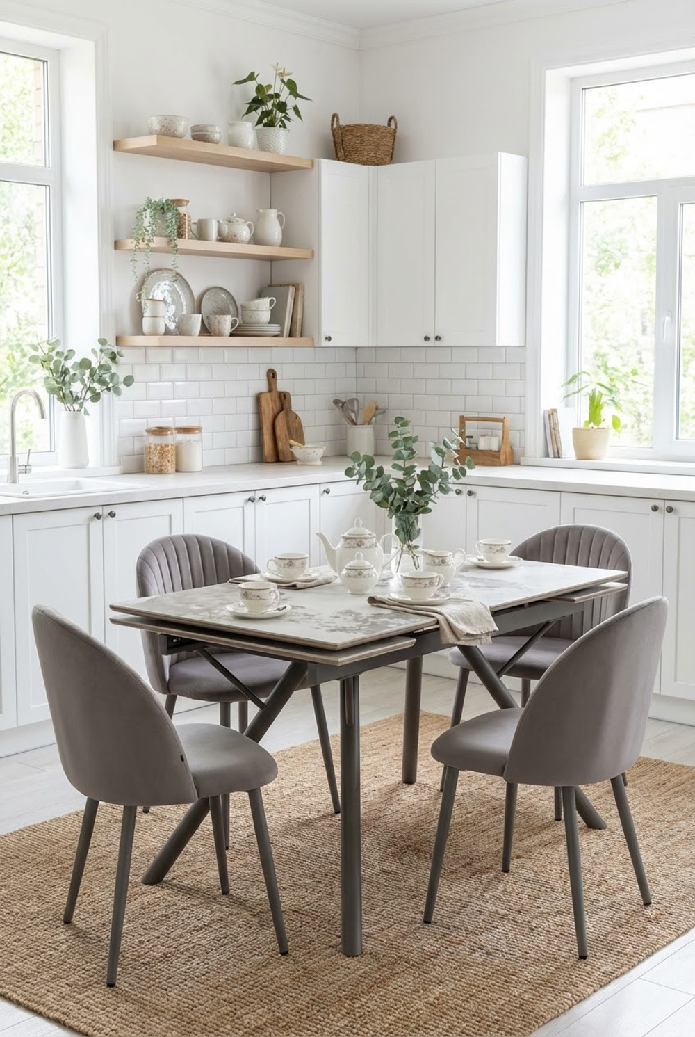 Стол ЛИБЕРТИ 140 Pandora, керамика / Латте каркас М-City