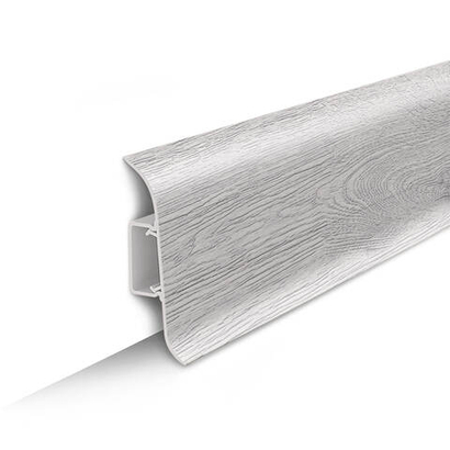 Плинтус ПВХ Идеал Классик 432 Дуб платиновый 2200х70х22 мм