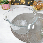 Кастрюля 2,2л стеклянная с крышкой, h11см, d22,5см, ВW-2200L