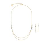 Колье Coeur de Lion Gold-Blue 5064/10-0716 цвет синий, золотой